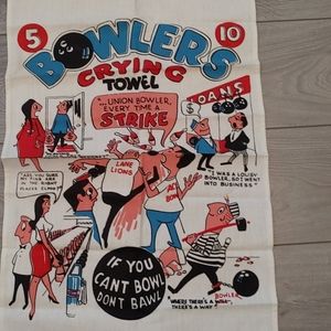 Vintage Bowling Cry Towel